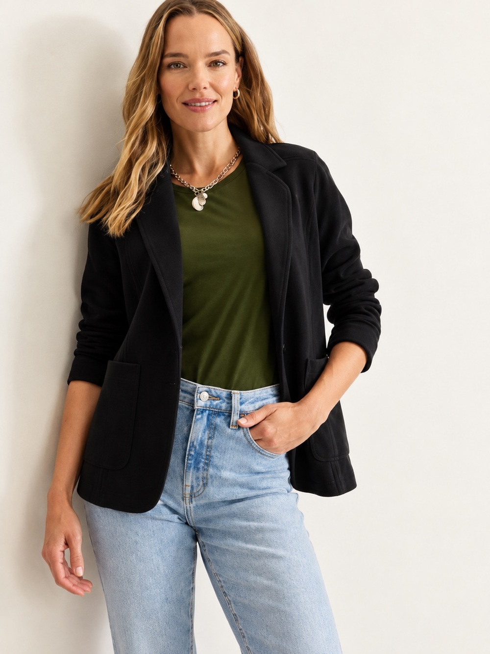 Tommy Bahama Aruba Knit Black Cotton Blazer Jacket Size S